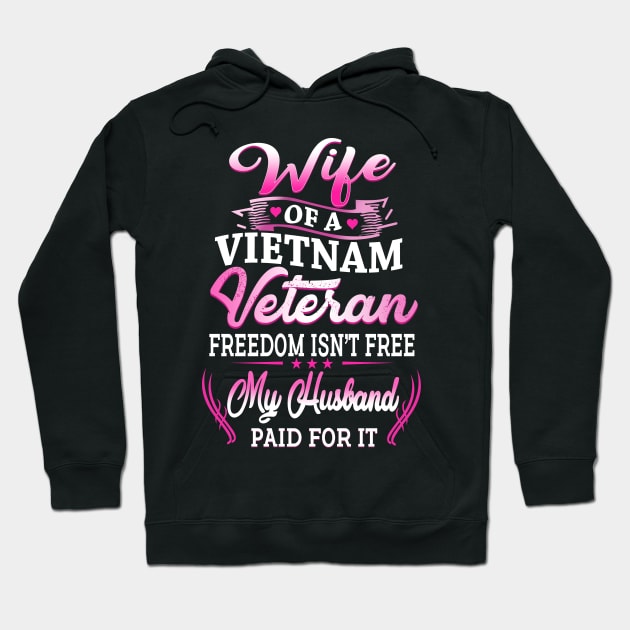 Wife Of A Vietnam Vet Hoodie by adalynncpowell